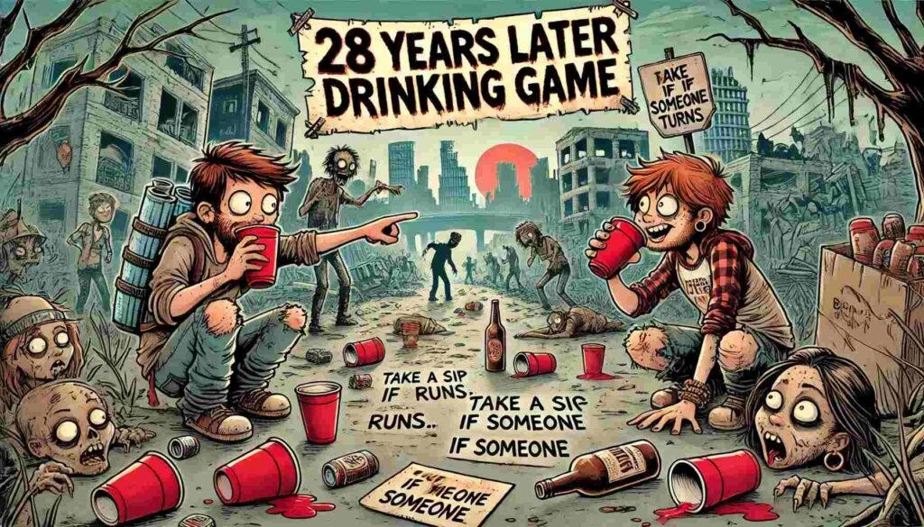 28 Years Later Drinking Game: The Ultimate Zombie Movie Booze-Fest 2 28 Years Later Drinking Game Rules