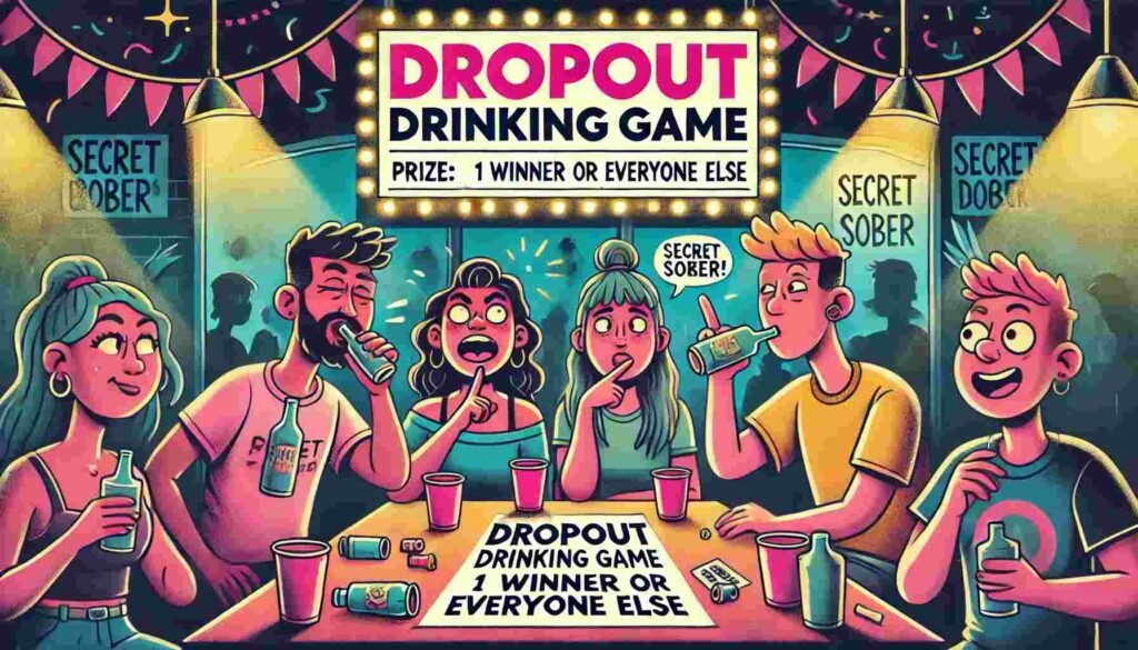 Who’s the Sober Saboteur? Play Dropout Drinking Game at Home 2 Dropout Drinking Game