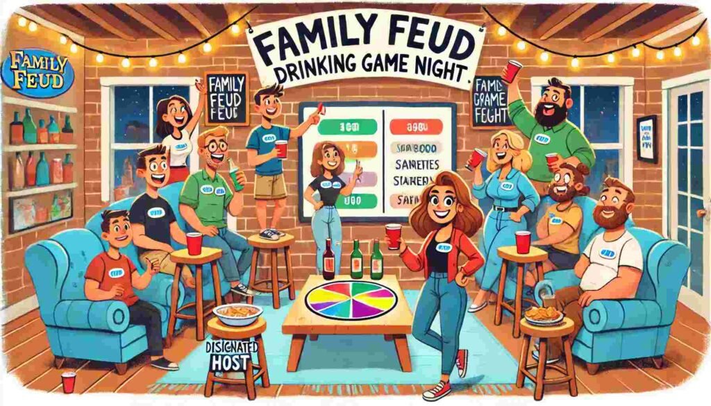 Family Feud Drinking Game: The Booziest Battle Since Fast Money 4 Family Feud Drinking Game Party Night
