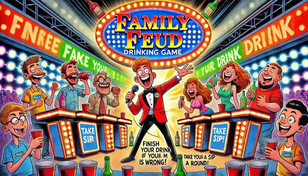 Family Feud Drinking Game: The Booziest Battle Since Fast Money 2 Family Feud Drinking Game Rules