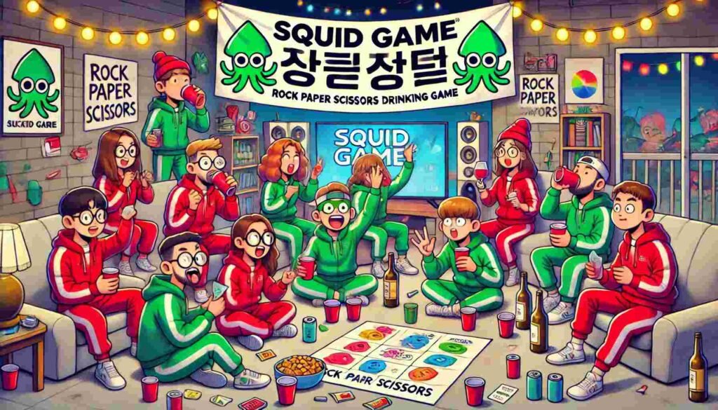 Play This Brutal Rock Paper Scissors Drinking Game Inspired by Squid Game 3 Host A Squid Game Party
