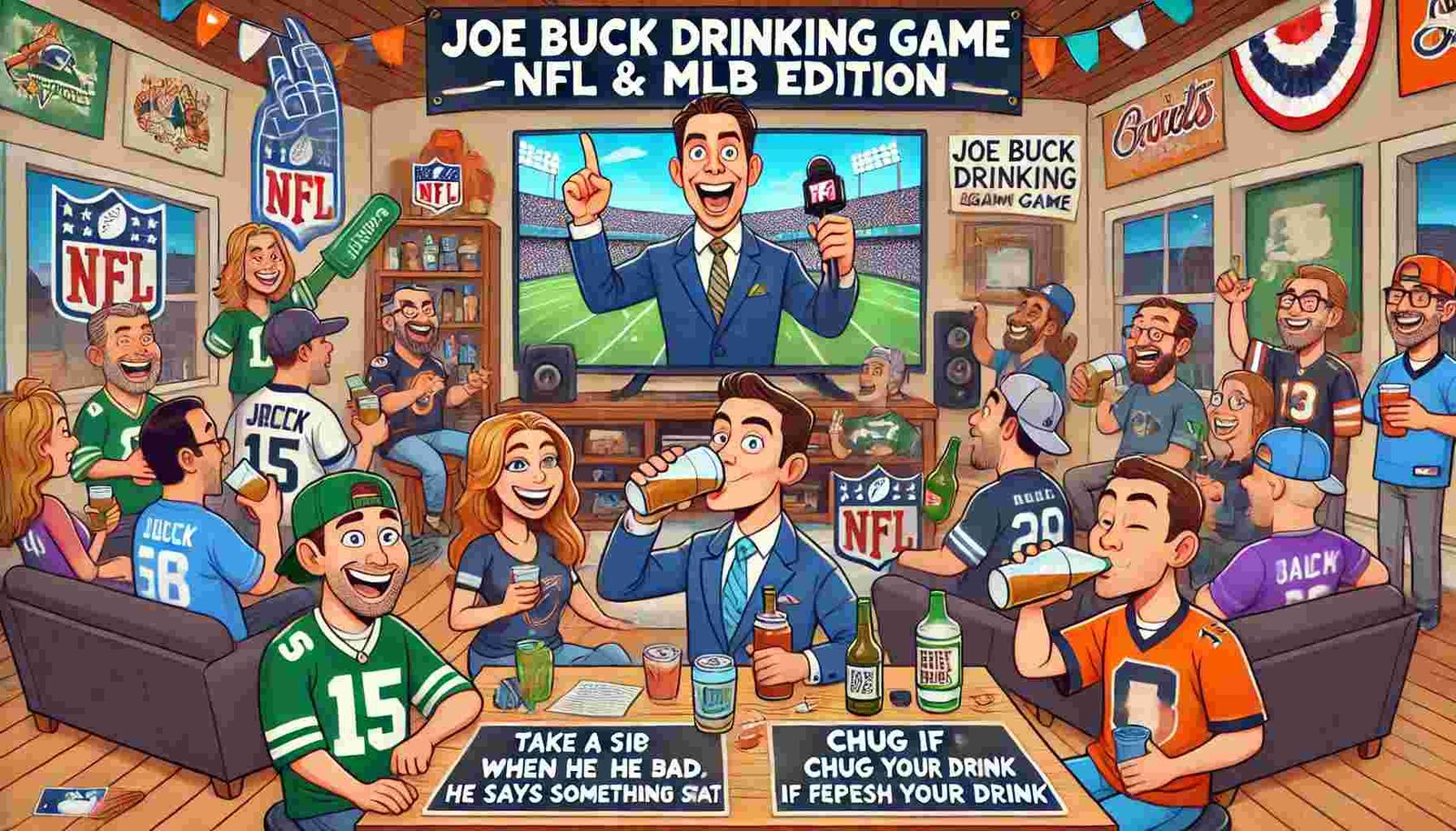Joe Buck Drinking Game for NFL & MLB