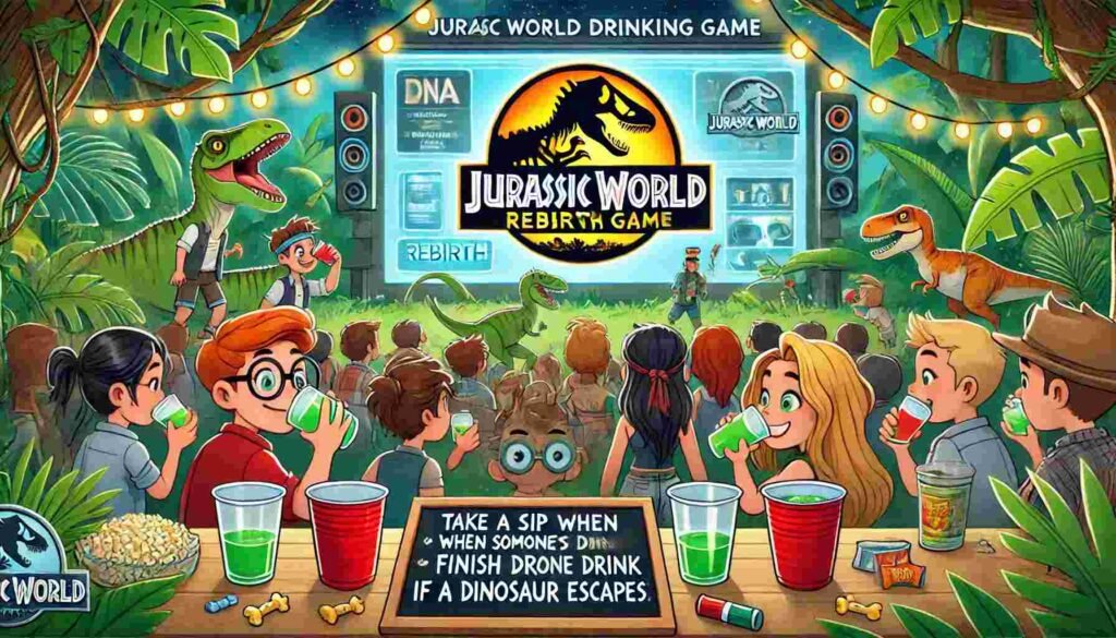 Jurassic World Drinking Game: The Booziest Park on Earth (Rebirth Included!) 2 Jurassic World Drinking Game