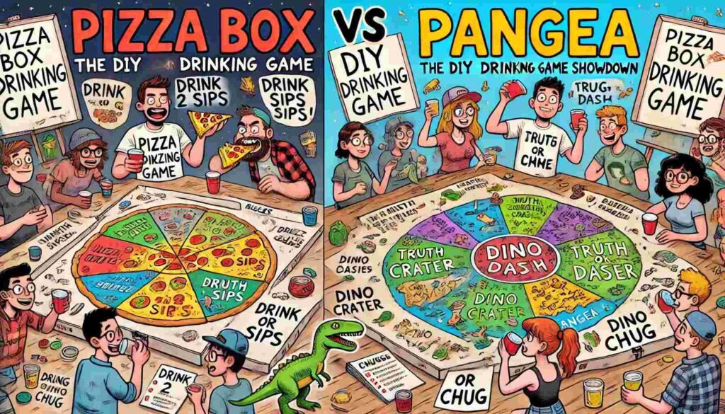 Pangea Drinking Game: The Chaotic Cardboard Game You Never Knew You Needed 6 Pizza Box vs Pangea