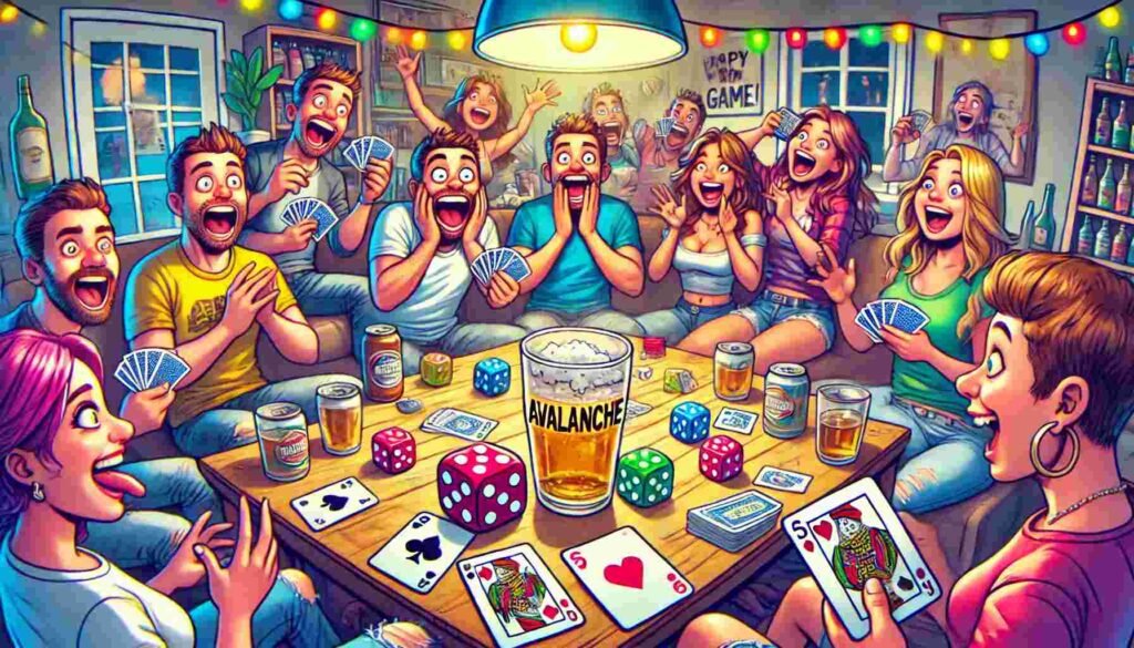 Avalanche Drinking Game Rules: Card, Dice & Creative Variations 3 Popular Avalanche Drinking Games
